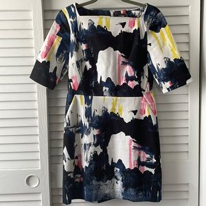 KATE SPADE SATURDAY ATMOSPHERE PRINT SPLATTER PAINT DRESS